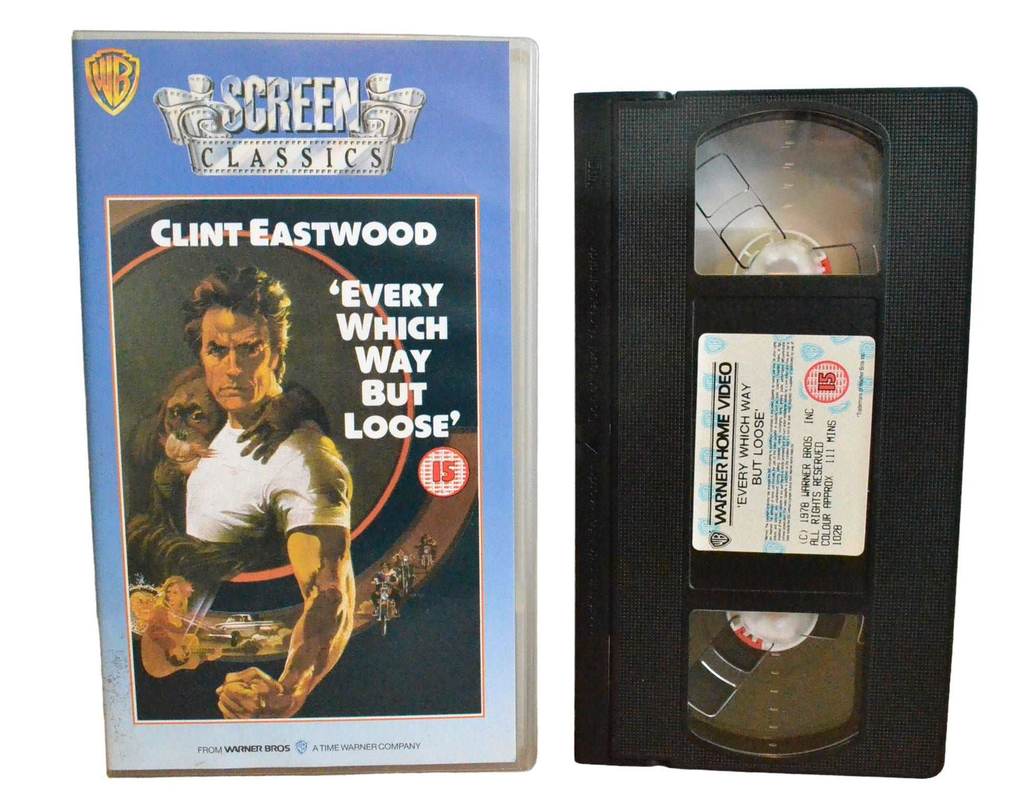 'Every Which Way But Loose' - Clint Eastwood - Warner Home Video - PES1028 - Action - Pal - VHS-