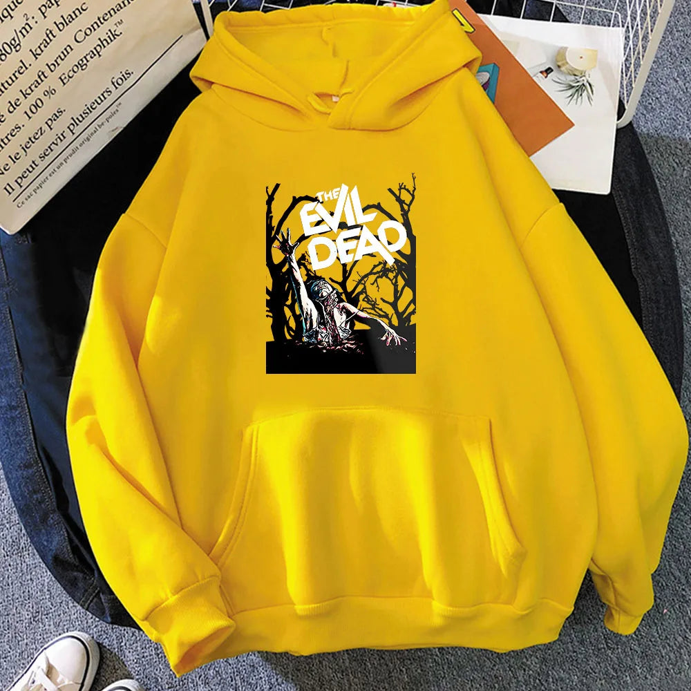 Evil Dead Hoodie - Horror Sweatshirt - Full Hoodie for Raimi Fans-yellow-XS-