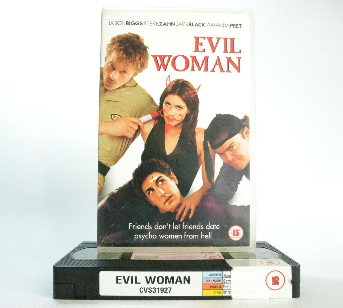 Evil Woman: (2001) Comedy - Psycho Women From Hell - J.Biggs/A.Peet - Pal VHS-