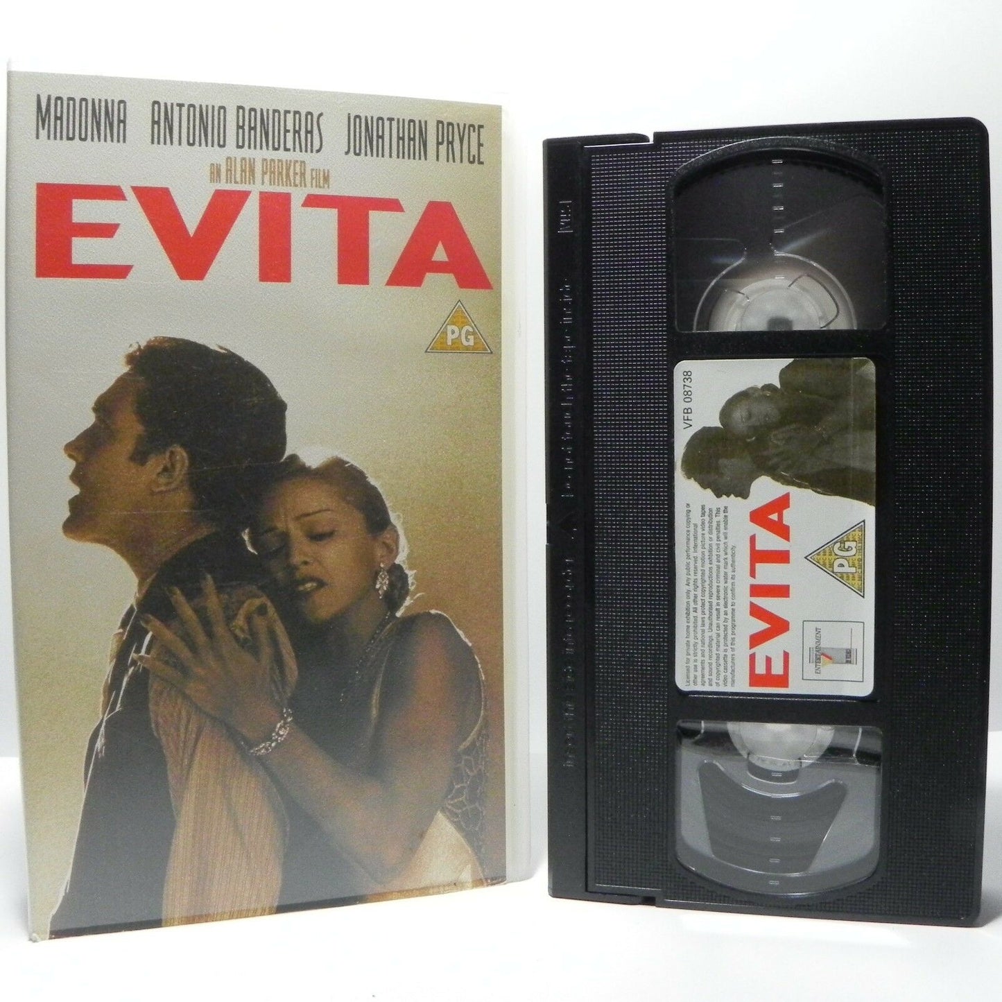 Evita: A.Parker Film - Based On True Story - Madonna/A.Banderas/J.Pryce - VHS-