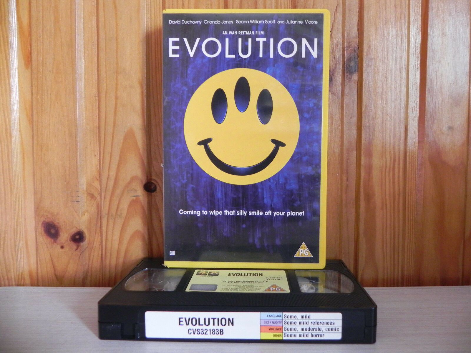 Evolution - Mad Comedy - X-Files-ish- Big Box - Ex-Rental - Star Studded - VHS-