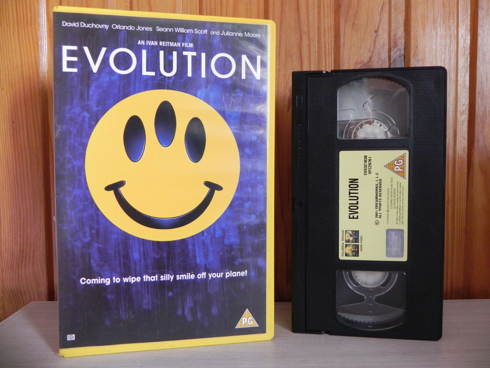 Evolution - Mad Comedy - X-Files-ish- Big Box - Ex-Rental - Star Studded - VHS-