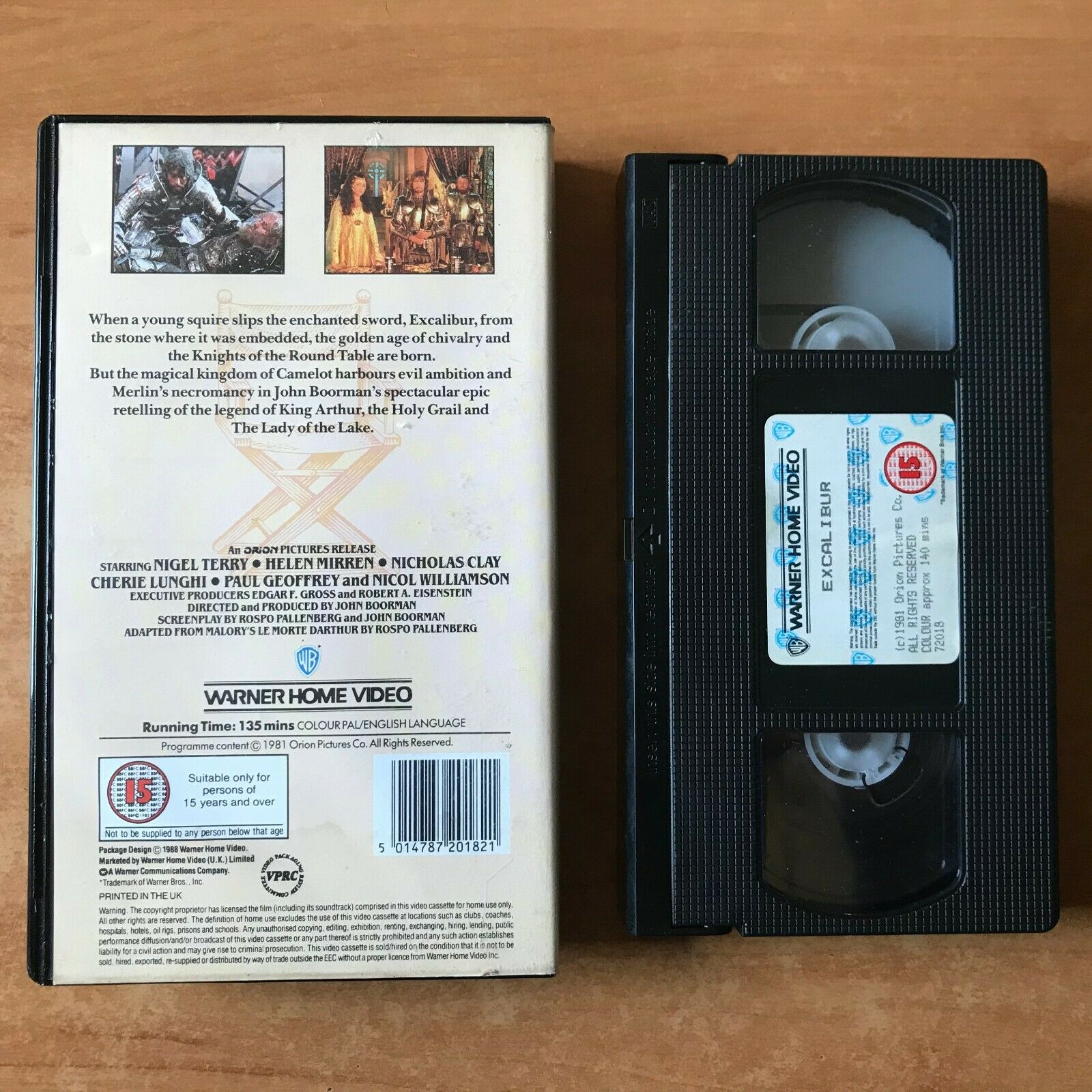 Excalibur (1981); [Thomas Malory]: Fantasy Adventure - Helen Mirren - Pal VHS-