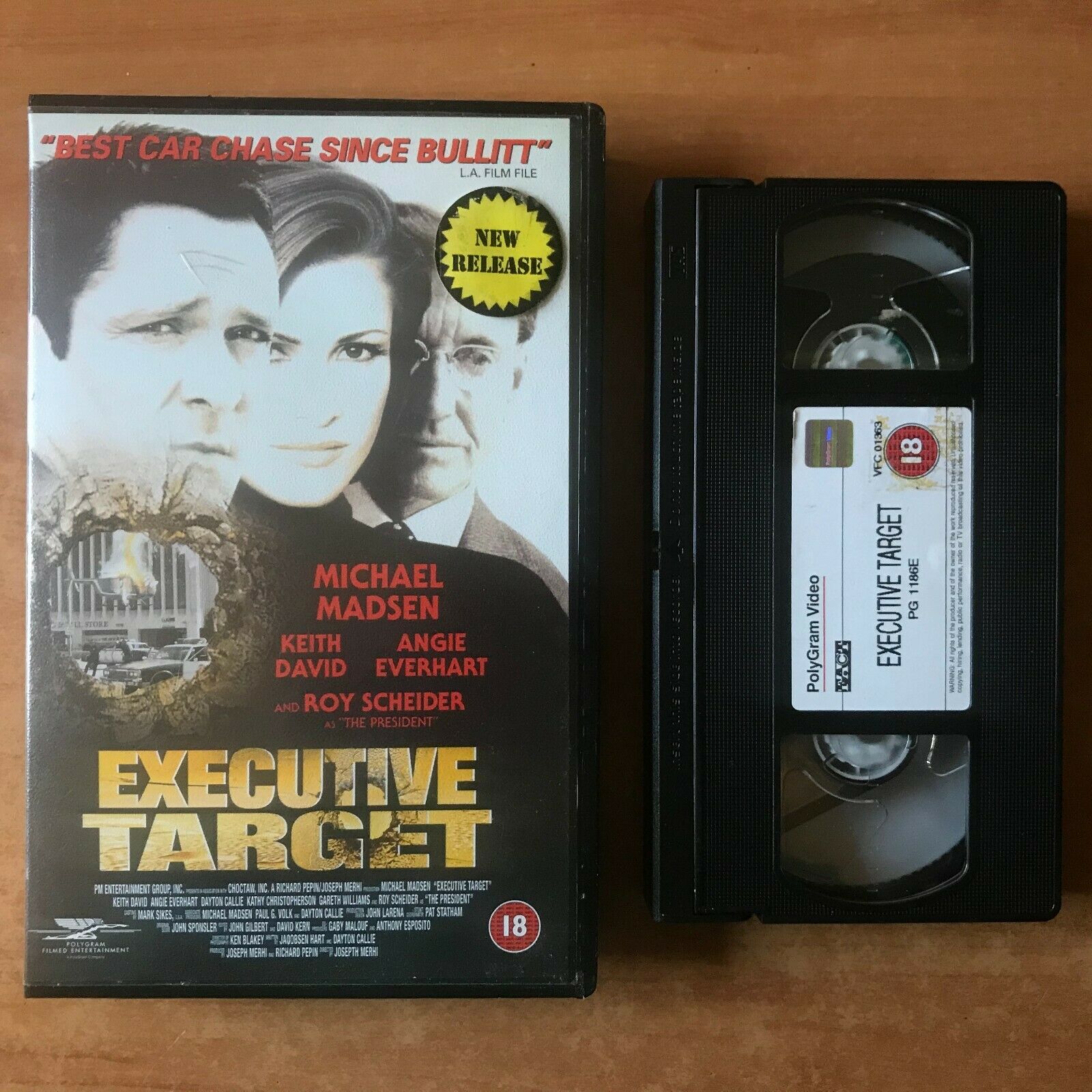 Executive Target (1997): Police Action [Large Box] Rental - Michael Madsen - VHS-