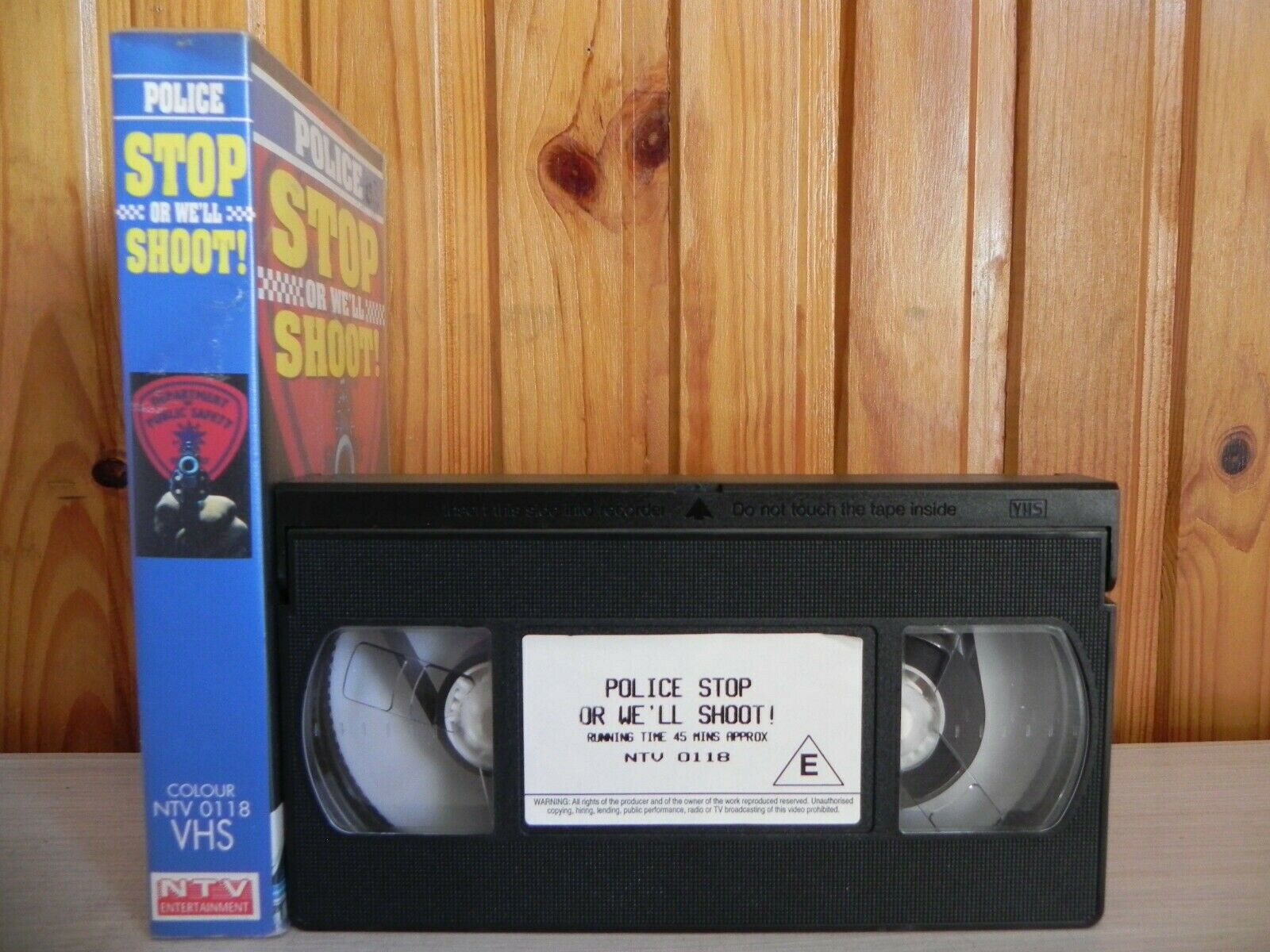 FIRST TIME ON FILM - Stop Or We'll Shoot - Police - Texas Rangers - 1994 - VHS-