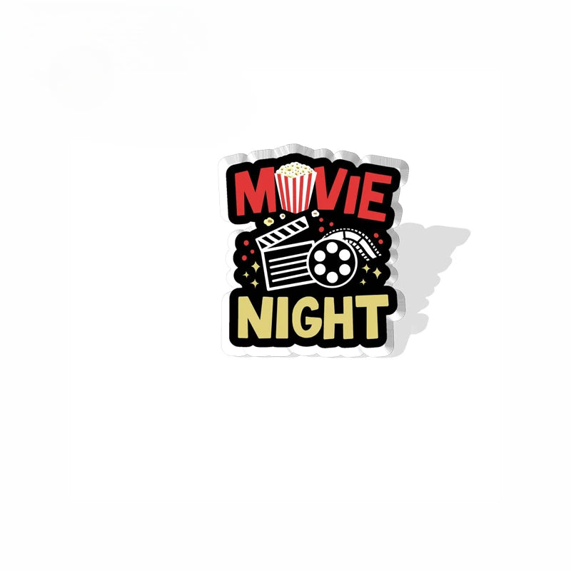 FREE Popcorn? Ultimate Movie Fan Selection: 12 Iconic Film-Themed Pin Brooches-MOVIE NIGHT GROOVE-