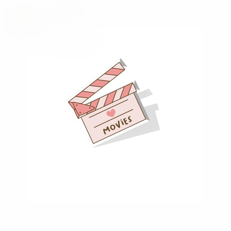 FREE Popcorn? Ultimate Movie Fan Selection: 12 Iconic Film-Themed Pin Brooches-ACTION BRIGHT-