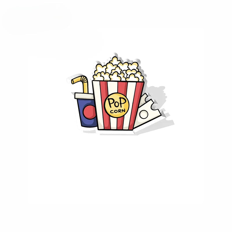 FREE Popcorn? Ultimate Movie Fan Selection: 12 Iconic Film-Themed Pin Brooches-POPCORN BUNDLE-