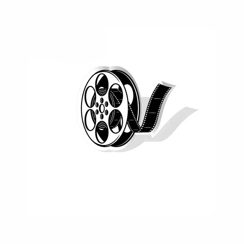 FREE Popcorn? Ultimate Movie Fan Selection: 12 Iconic Film-Themed Pin Brooches-FILM REEL-