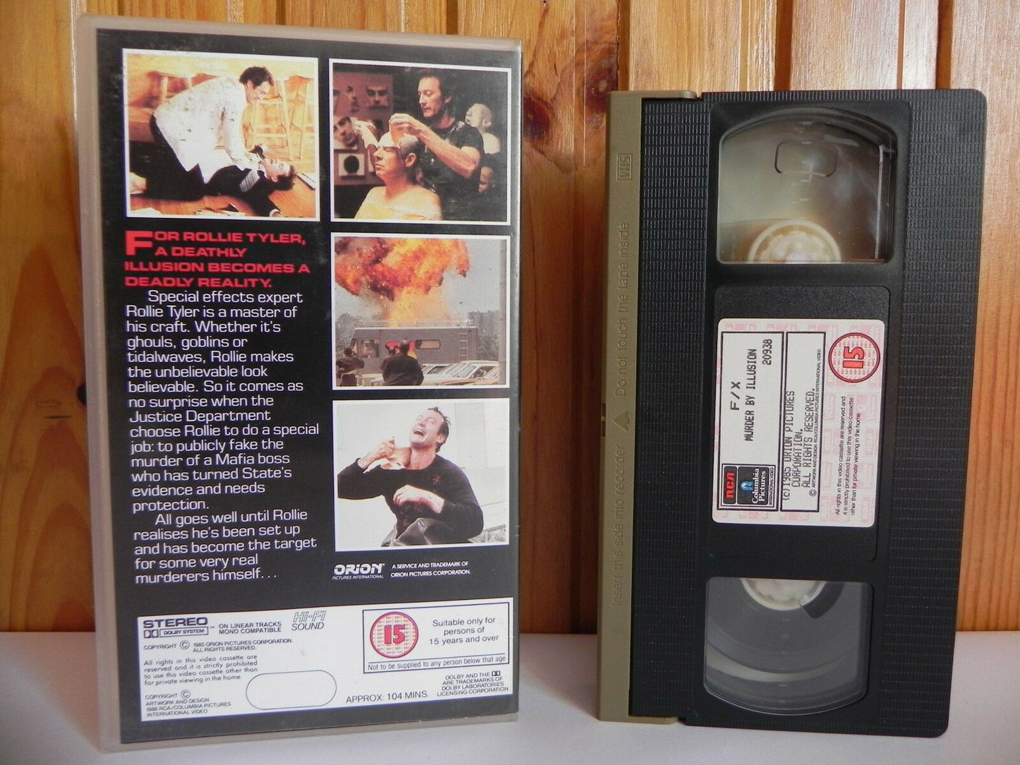 F/X: Murder By Illusion - Columbia Pictures - Action - Brian Dennehy - Pal VHS-