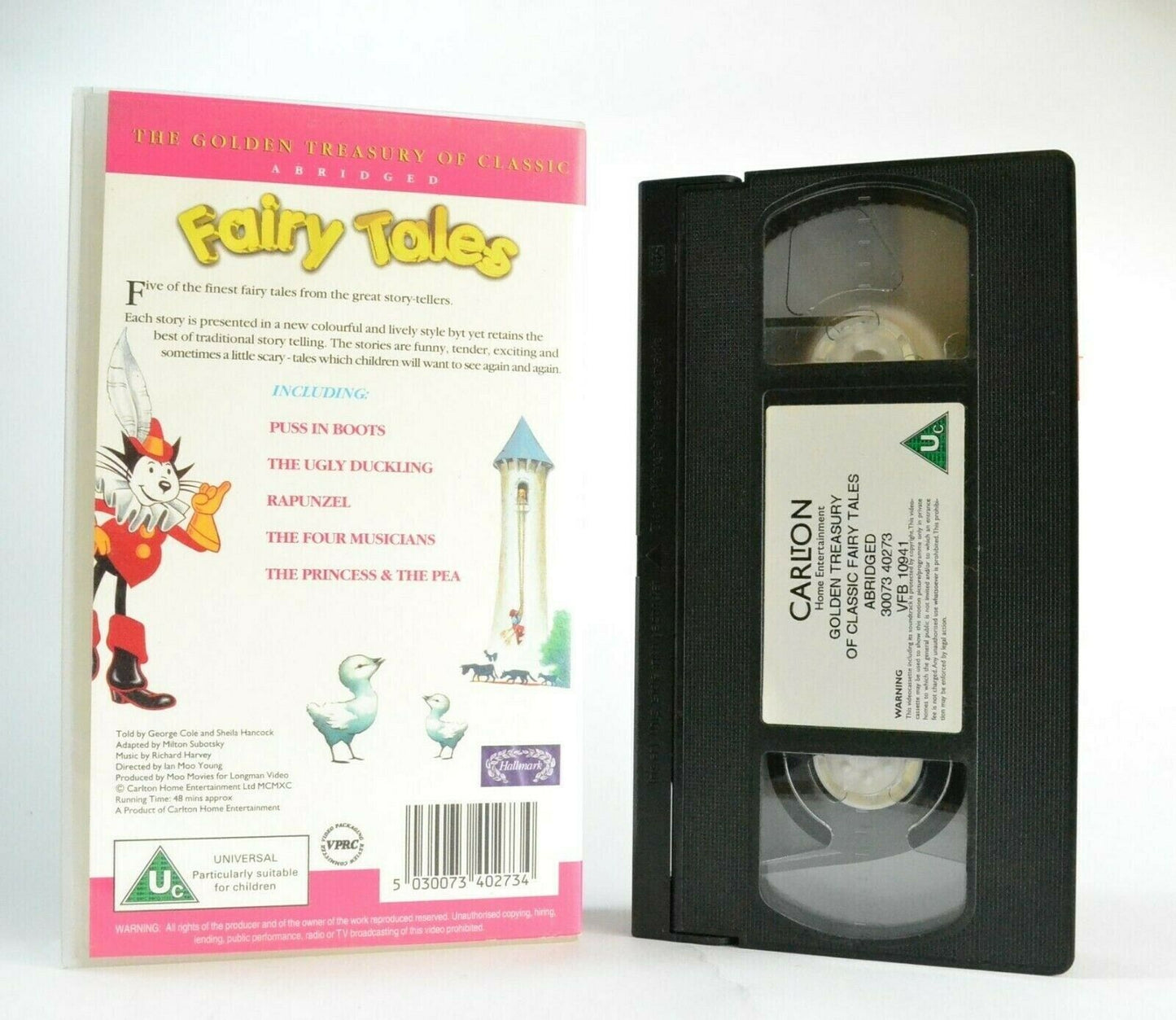 Fairy Tales: Told By G.Cole/S.Hancock - Animated Traditional Kids Stories - VHS-