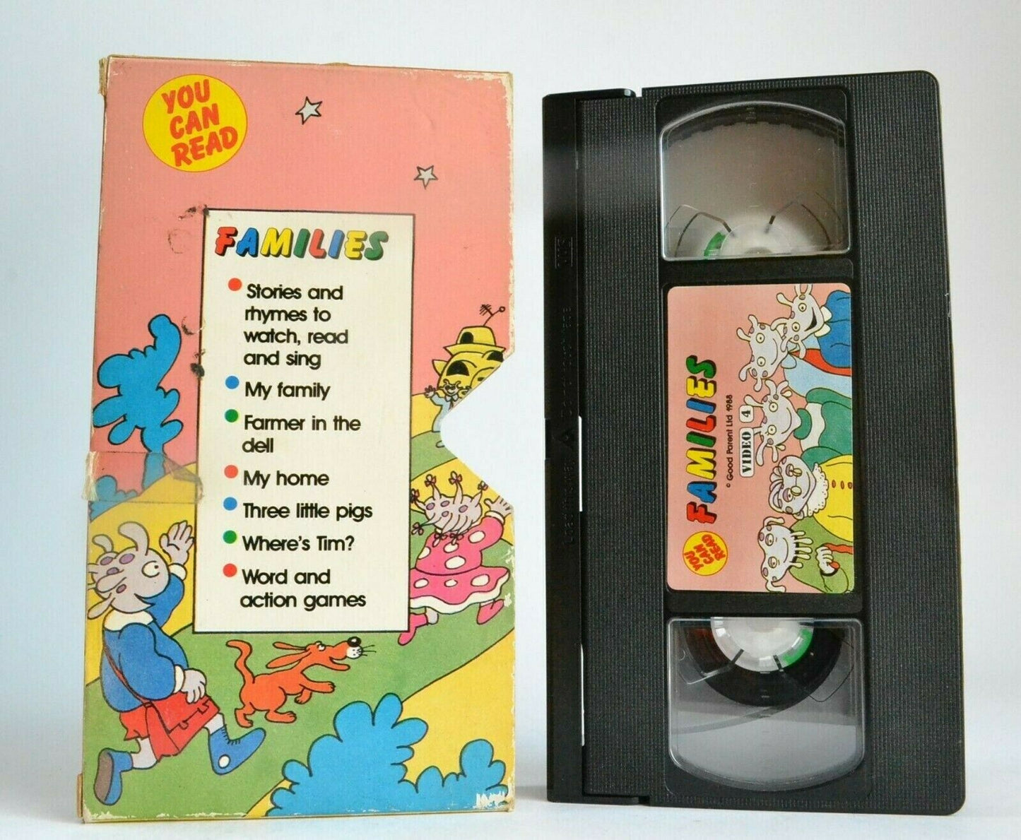 Families: You Can Read [Orbis] - Animated - Educational - Lerning - Kids - VHS-