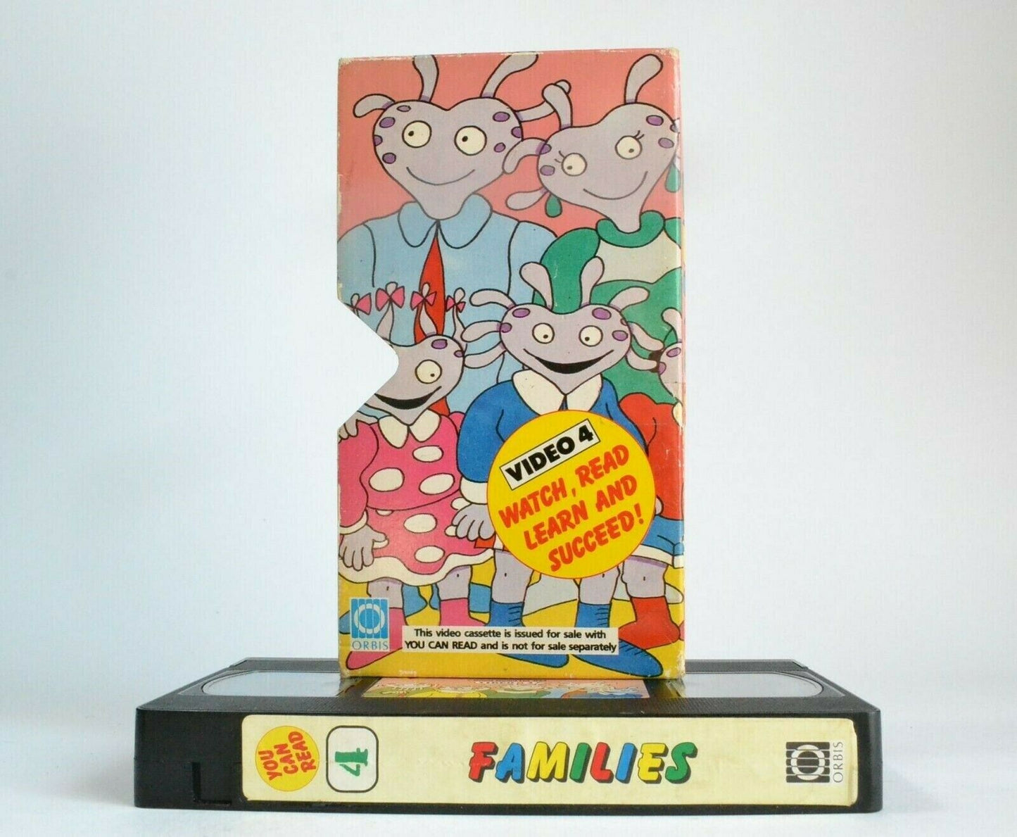 Families: You Can Read [Orbis] - Animated - Educational - Lerning - Kids - VHS-