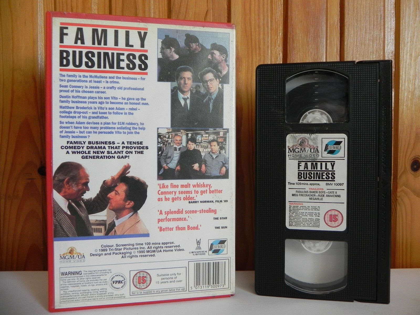 Family Business - Braveworld - Comedy - Connery - Hoffman - Ex-Rental - Pal VHS-