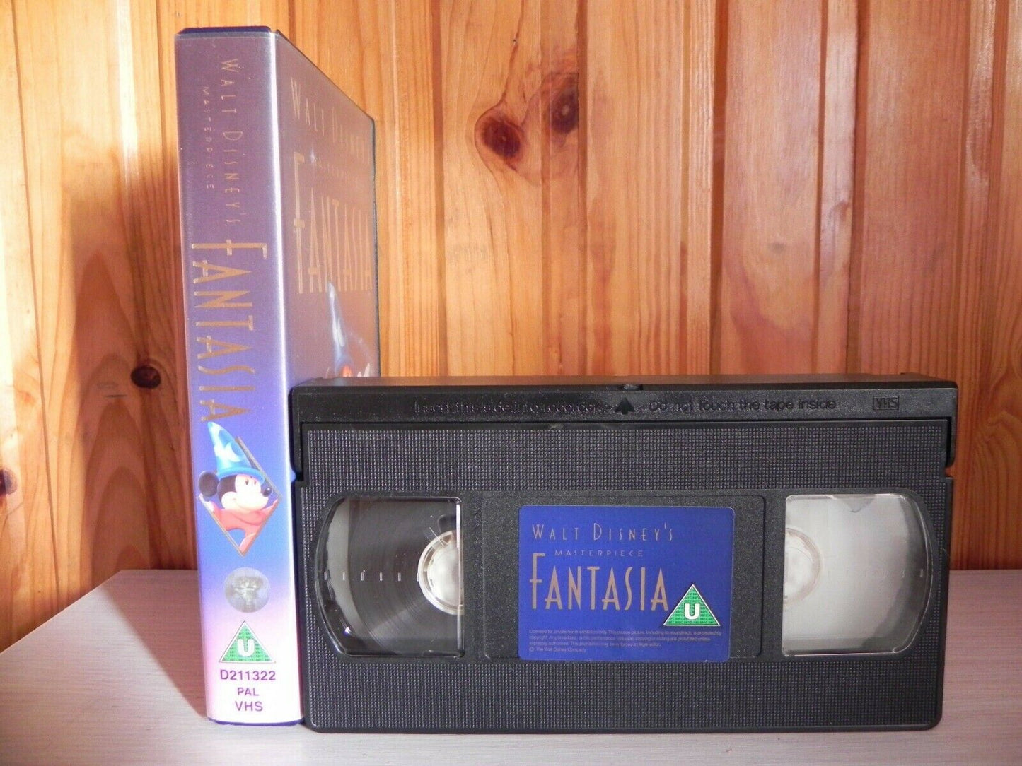 Fantasia (1940): 3rd Disney Animated Film - Mickey Mouse - Children's - Pal VHS-