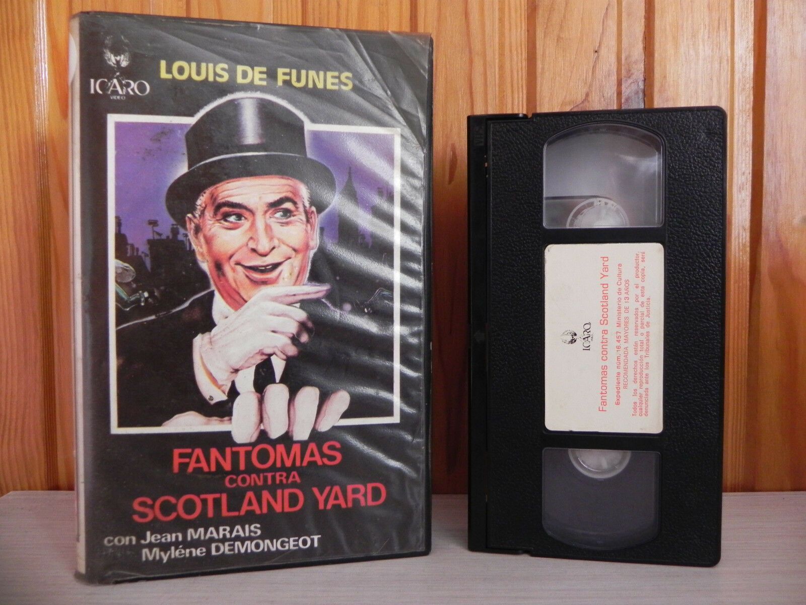 Fantomas Contra Scotland Yard - ICARO - Comedy - Louis De Funes - Pal VHS-