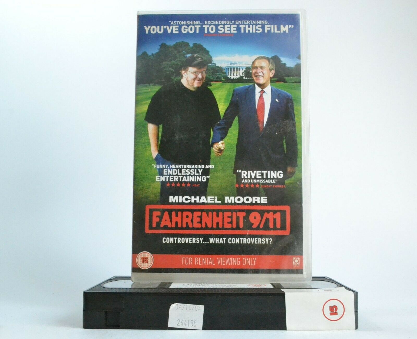 Farenheit 9/11 (2004): Film By Michael Moore - Documentary - Large Box - VHS-