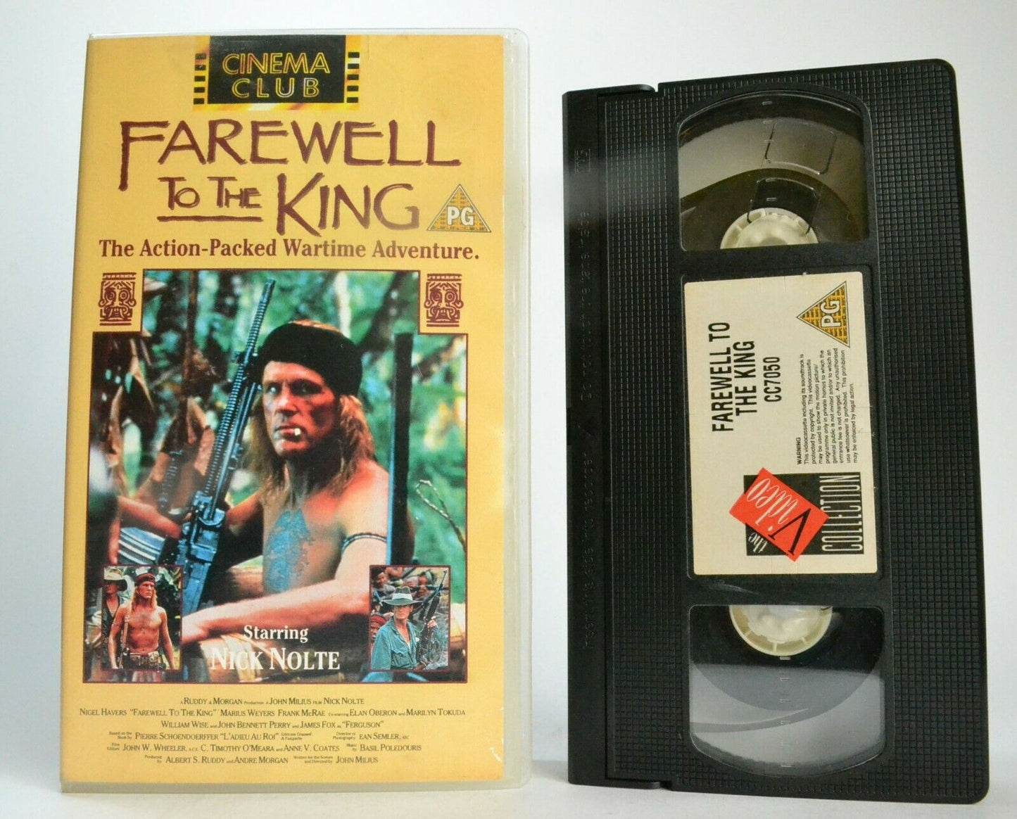 Farewell To The King; [Pierre Schoendoerffer]: Action - Nick Nolte - Pal VHS-