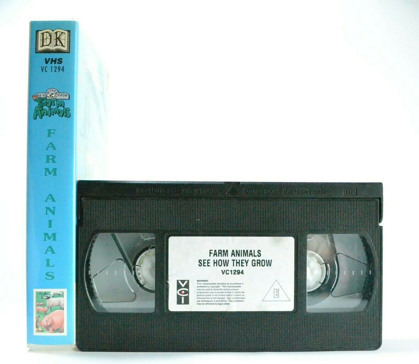 Farm Animals: Narrated By J.Morris - Educational - Natural History - Kids - VHS-