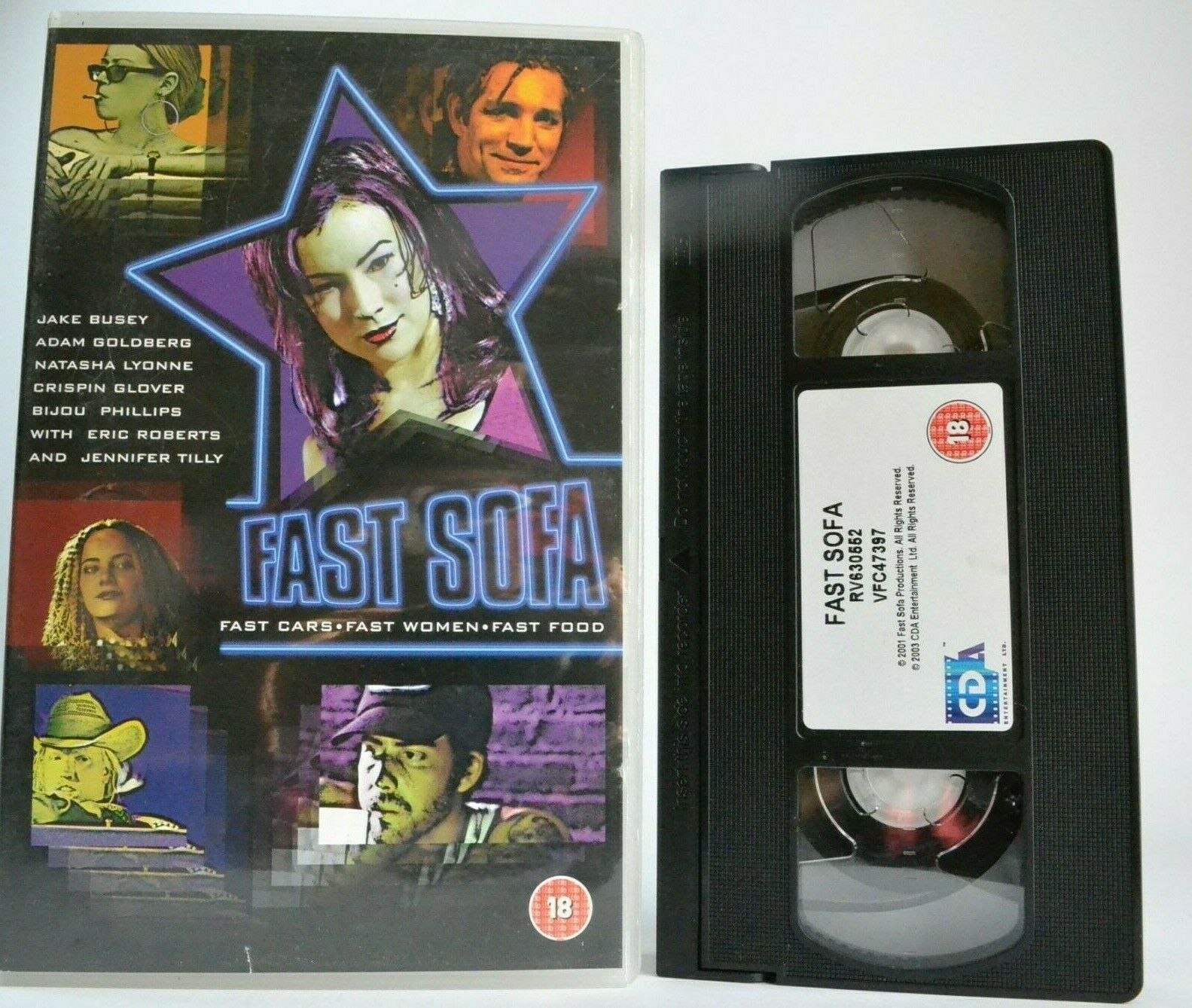 Fast Sofa (2001): Dramatic California Action - Large Box - Eric Roberts - VHS-