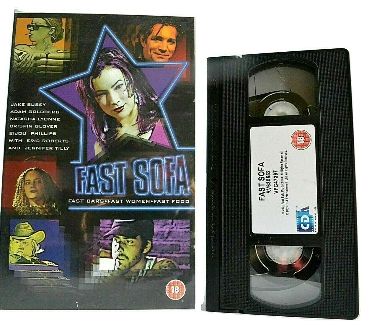 Fast Sofa (2001): Dramatic California Action - Large Box - Eric Roberts - VHS-