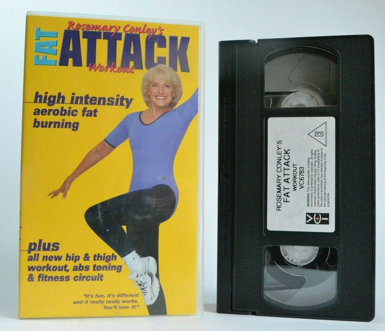 Fat Attack Workout: By Rosemary Conley - Aerobic Fat Burning - Exercises - VHS-