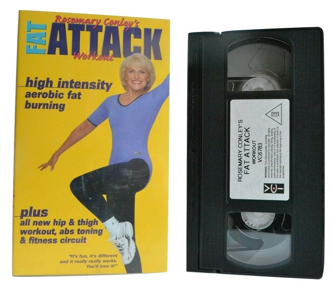 Fat Attack Workout: By Rosemary Conley - Aerobic Fat Burning - Exercises - VHS-