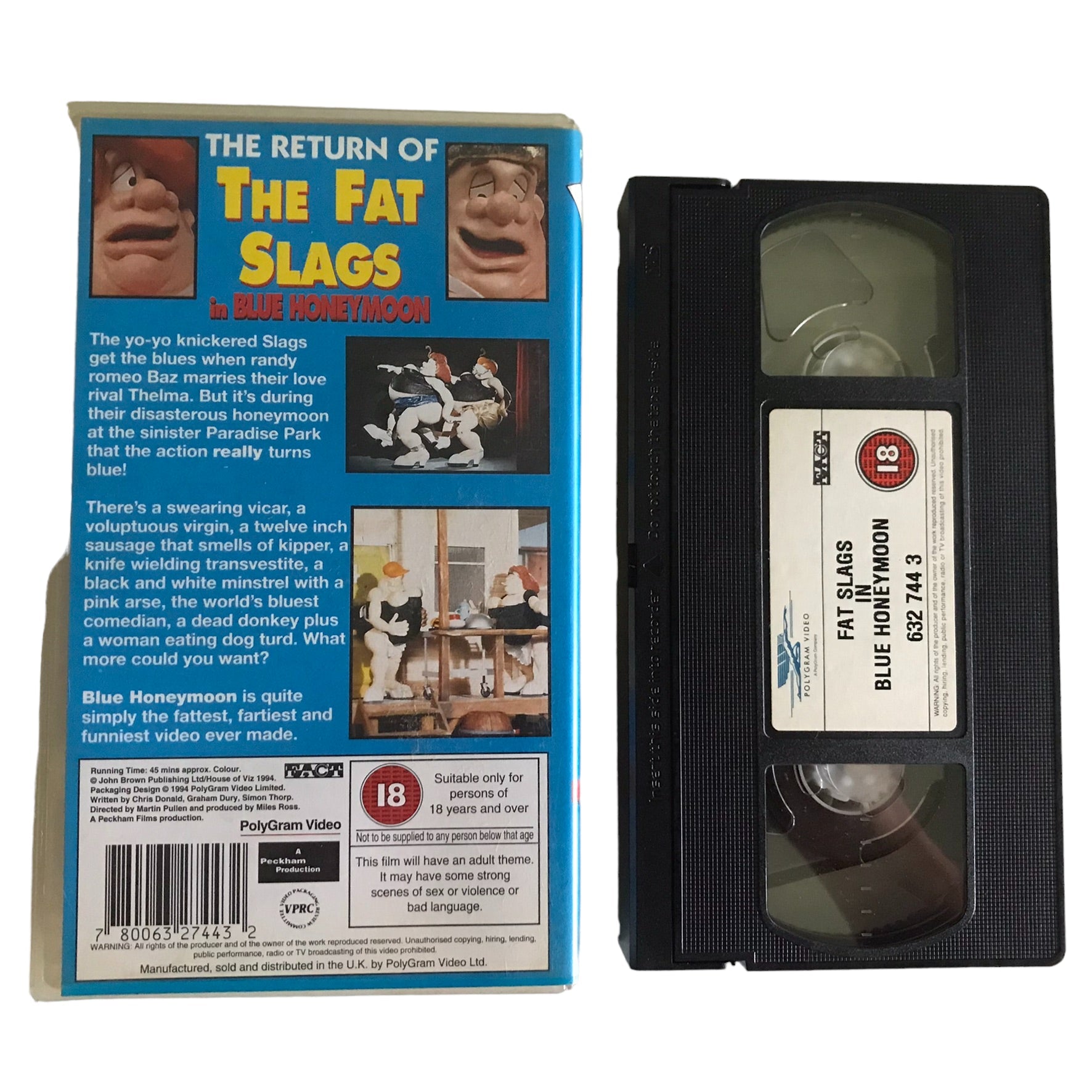 Fat Slags In Blue Honeymoon - PolyGram Video - 6327443 - Kids - Pal - VHS-