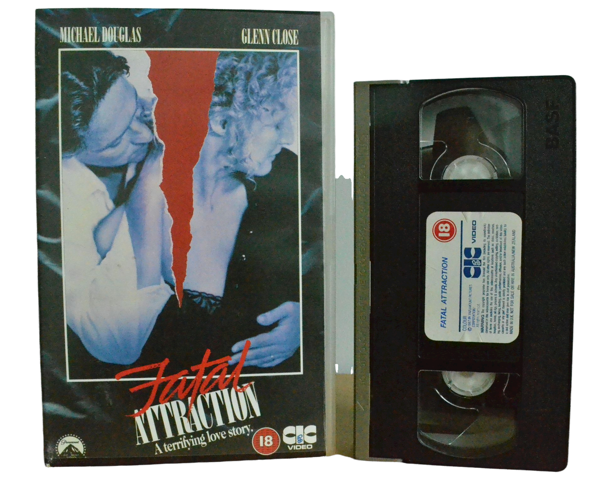 Fatal Attraction - Michael Douglas - Paramount Pictures - Vintage - Pal VHS-