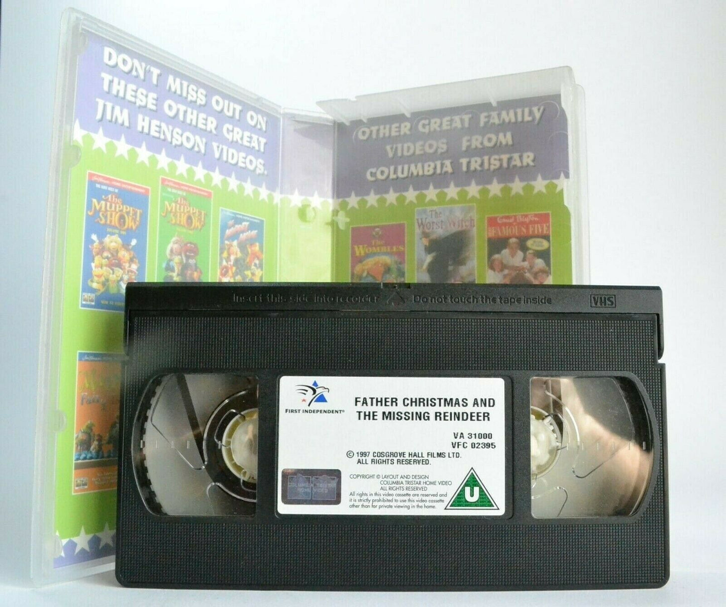 Father Christmas And The Missing Reindeer - David Jason - Animated - Kids - VHS-