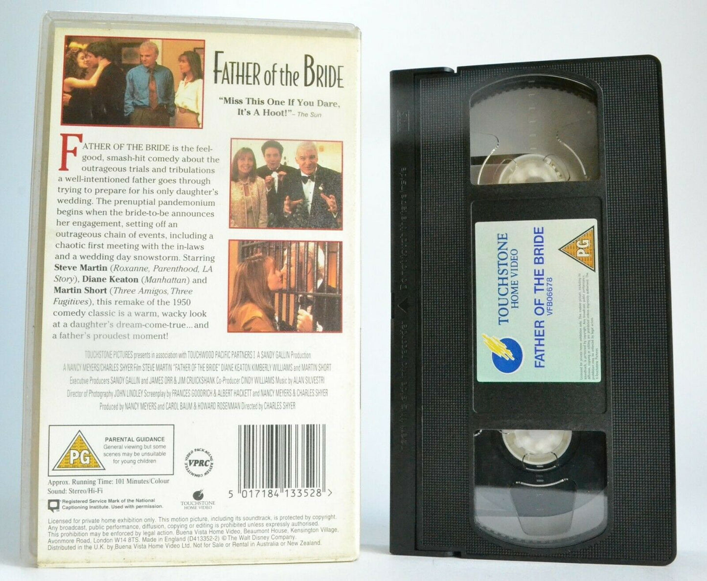 Father Of The Bride (1991) - Romantic Comedy - Steve Martin/Diane Keaton - VHS-