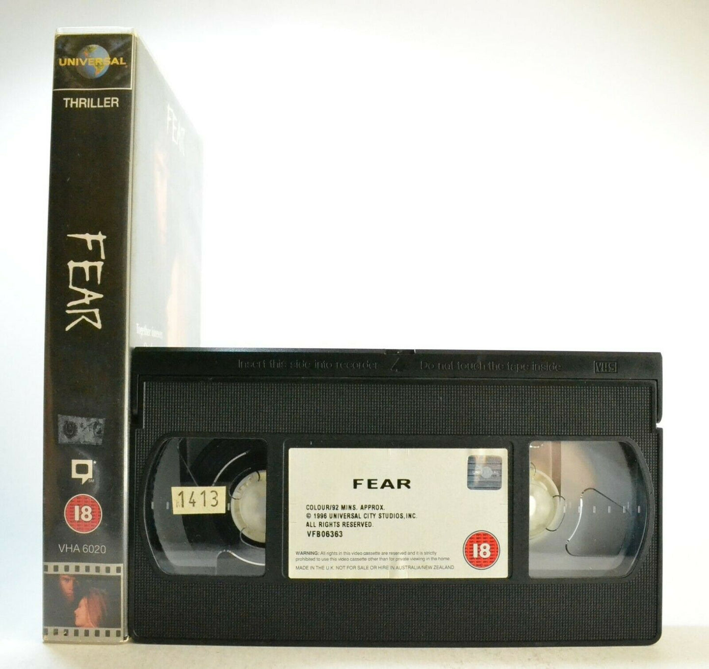 Fear: Film By J.Foley - Thriller - Large Box - M.Wahlberg/R.Witherspoon - VHS-