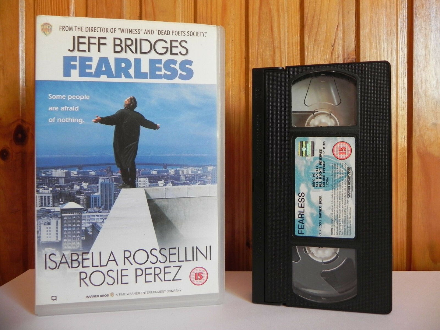 Fearless - Warner Home - Drama - Jeff Bridges - Rosie Perez - Large Box - VHS-