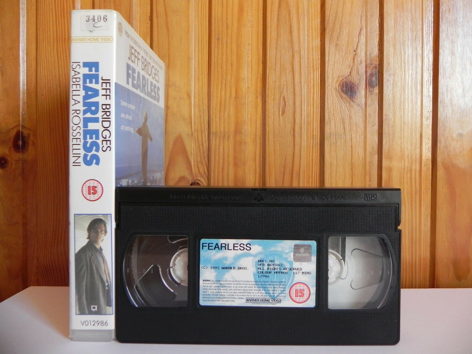 Fearless - Warner Home - Drama - Jeff Bridges - Rosie Perez - Large Box - VHS-