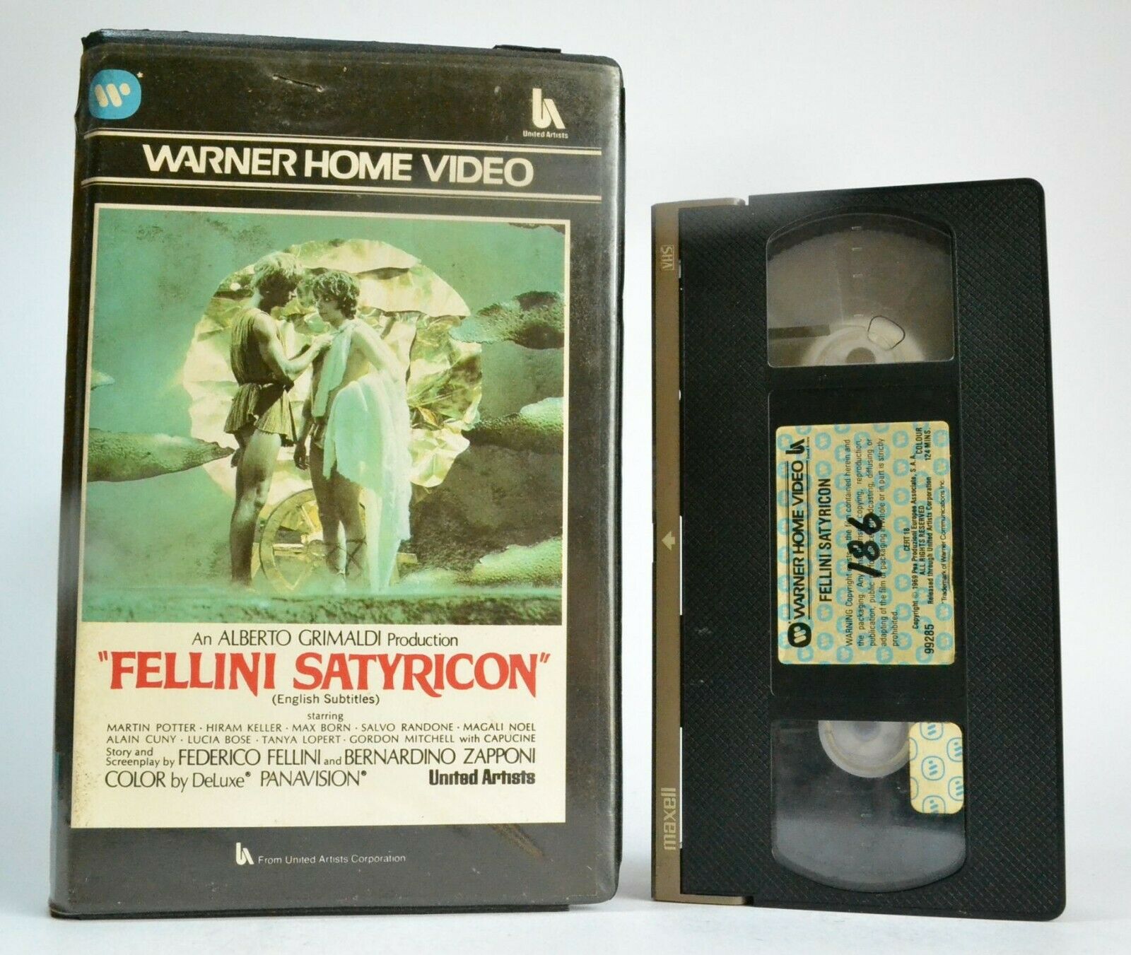 Fellini Satyricon: (1969) Italian Fantasy Drama - Warner Pre-Cert Edition - VHS-