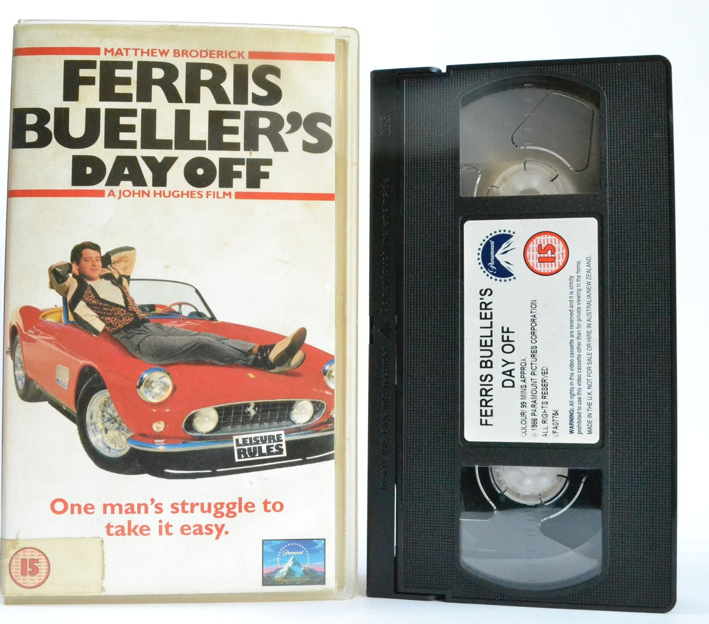 Ferris Bueller’s Day Off [John Hughes): Matthew Broderick - Teen Comedy - VHS-