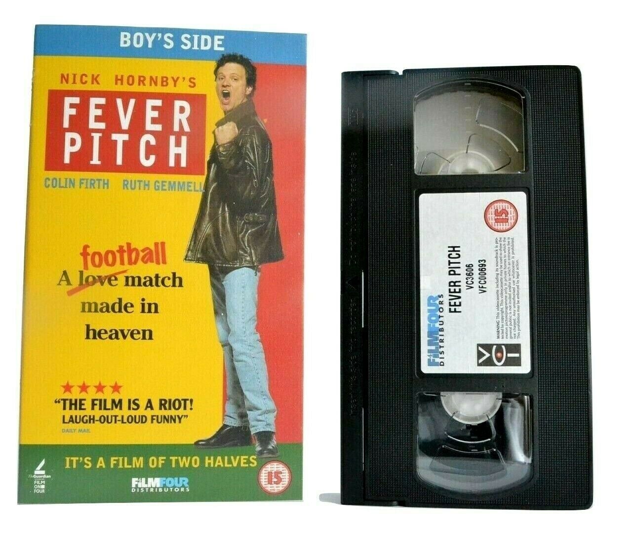 Fever Pitch (1997): Nick Hornby Memoir - Football Comedy - Colin Firth - Pal VHS-