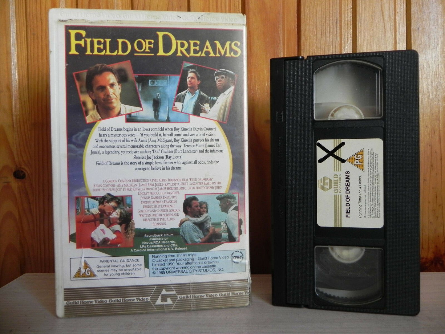 Field Of Dreams - Large Box - Guild - Kevin Costner - Ray Liotta - Pal Video VHS-