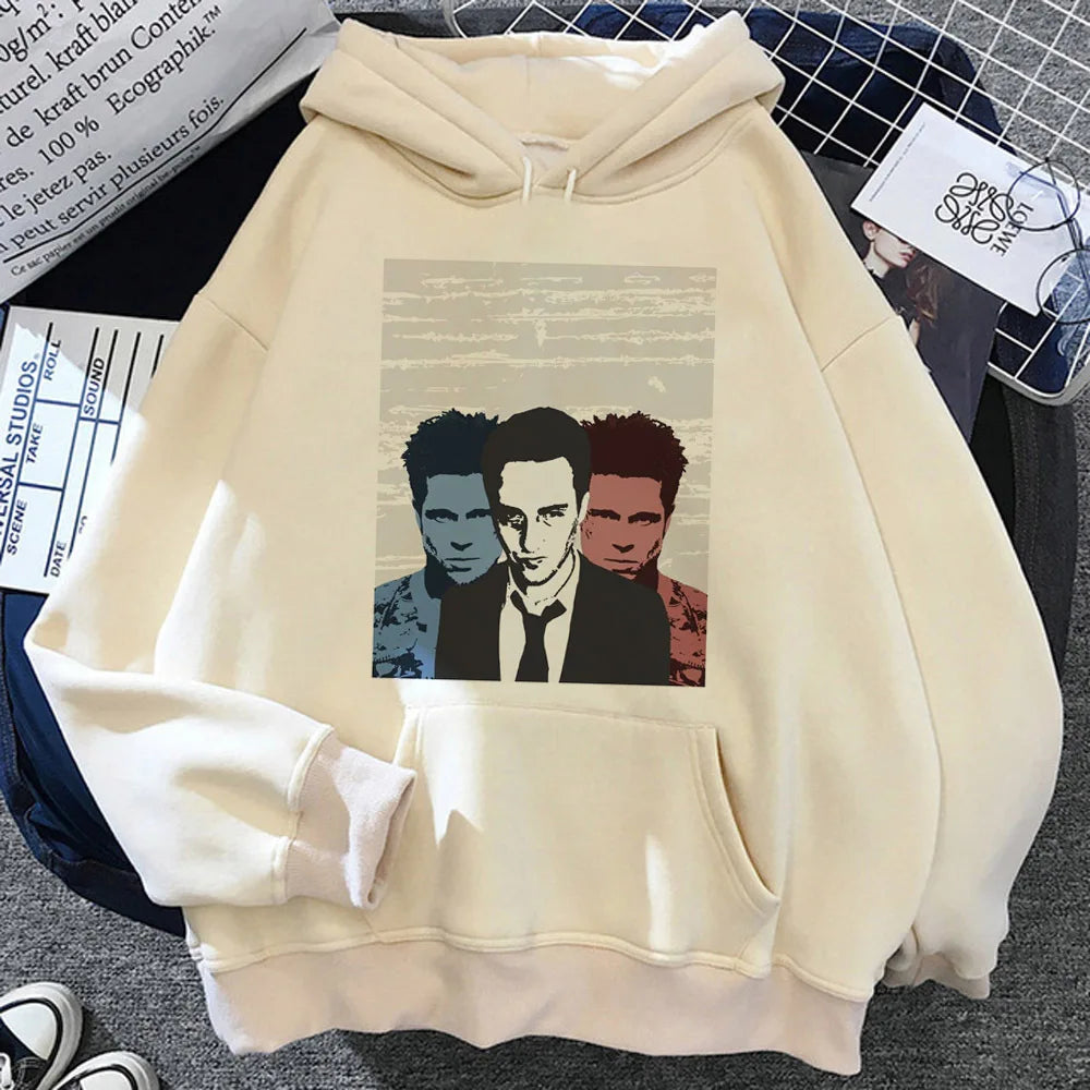 Fight Club Hoodie - Streetwear Tracksuit - Hoodie Love for Cult Movie Fans-60428-L-