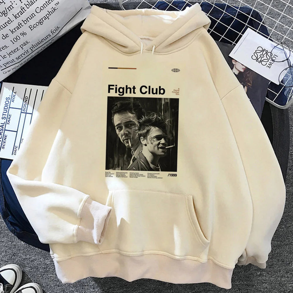 Fight Club Hoodie - Streetwear Tracksuit - Hoodie Love for Cult Movie Fans-60432-L-