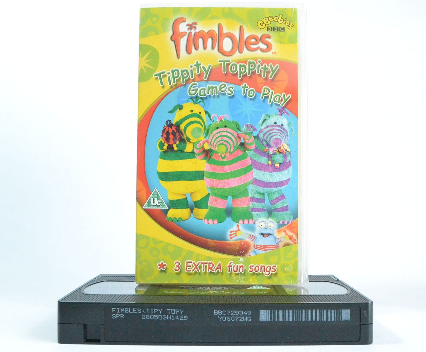 Fimbles: Tippity Toppity Games To Play +3 Extra Songs For Children - Age 2-4 - VHS-