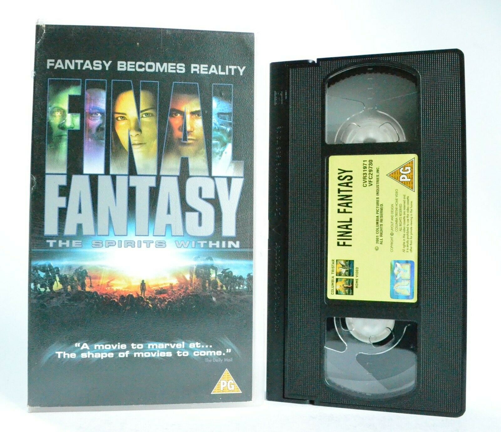 Final Fantasy: The Spirit Within - Columbia (2001) - Animated Sci-Fi - Pal VHS-