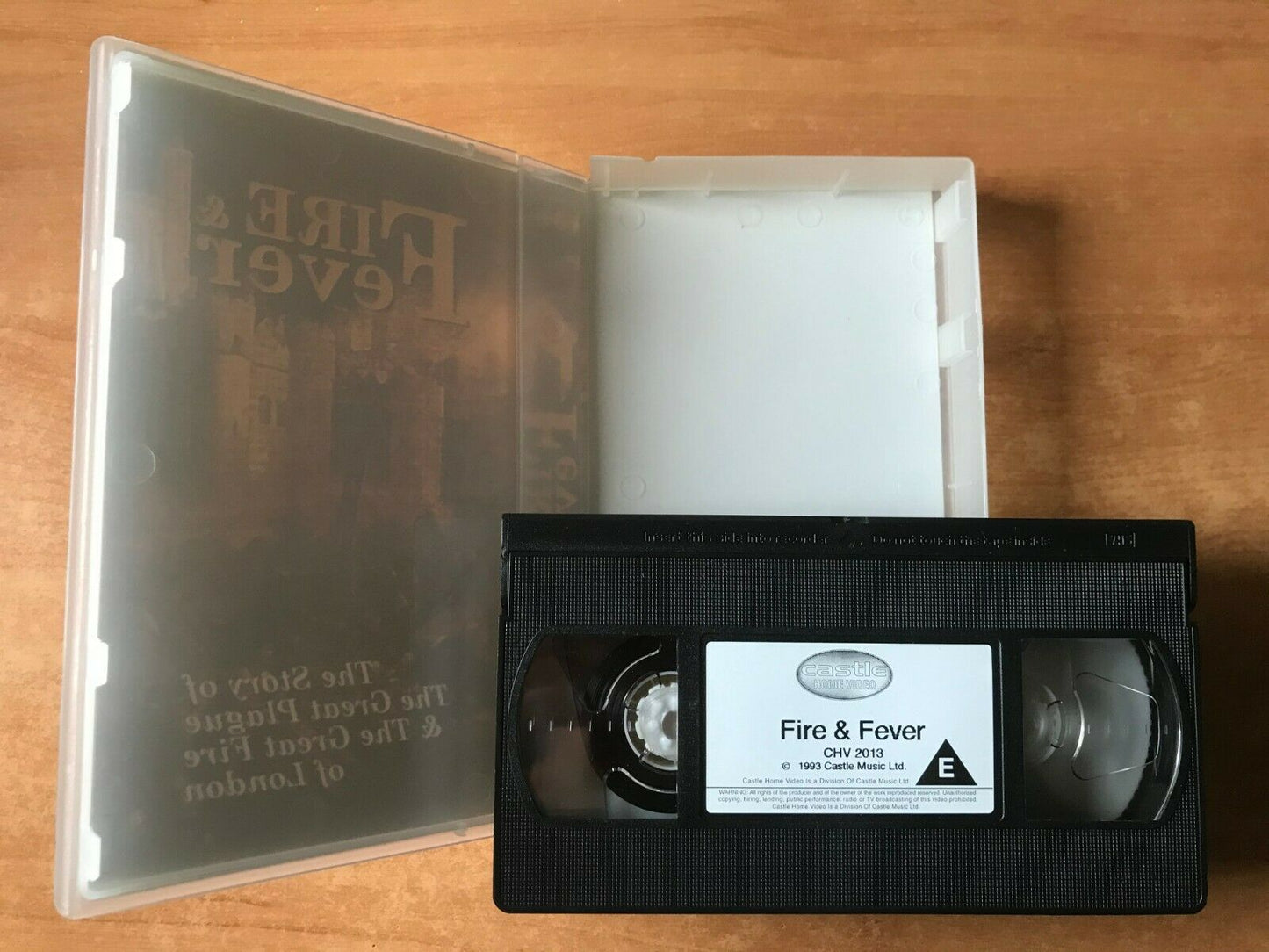 Fire & Fever: Great Plague / Great Fire [Story Of] London - Documentary - VHS-