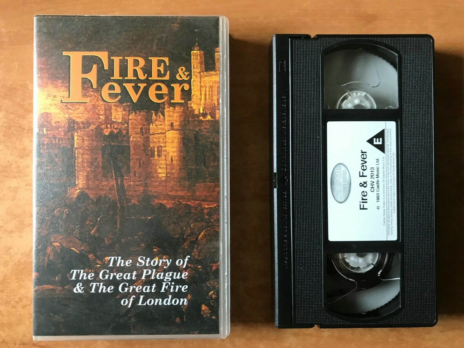 Fire & Fever: Great Plague / Great Fire [Story Of] London - Documentary - VHS-