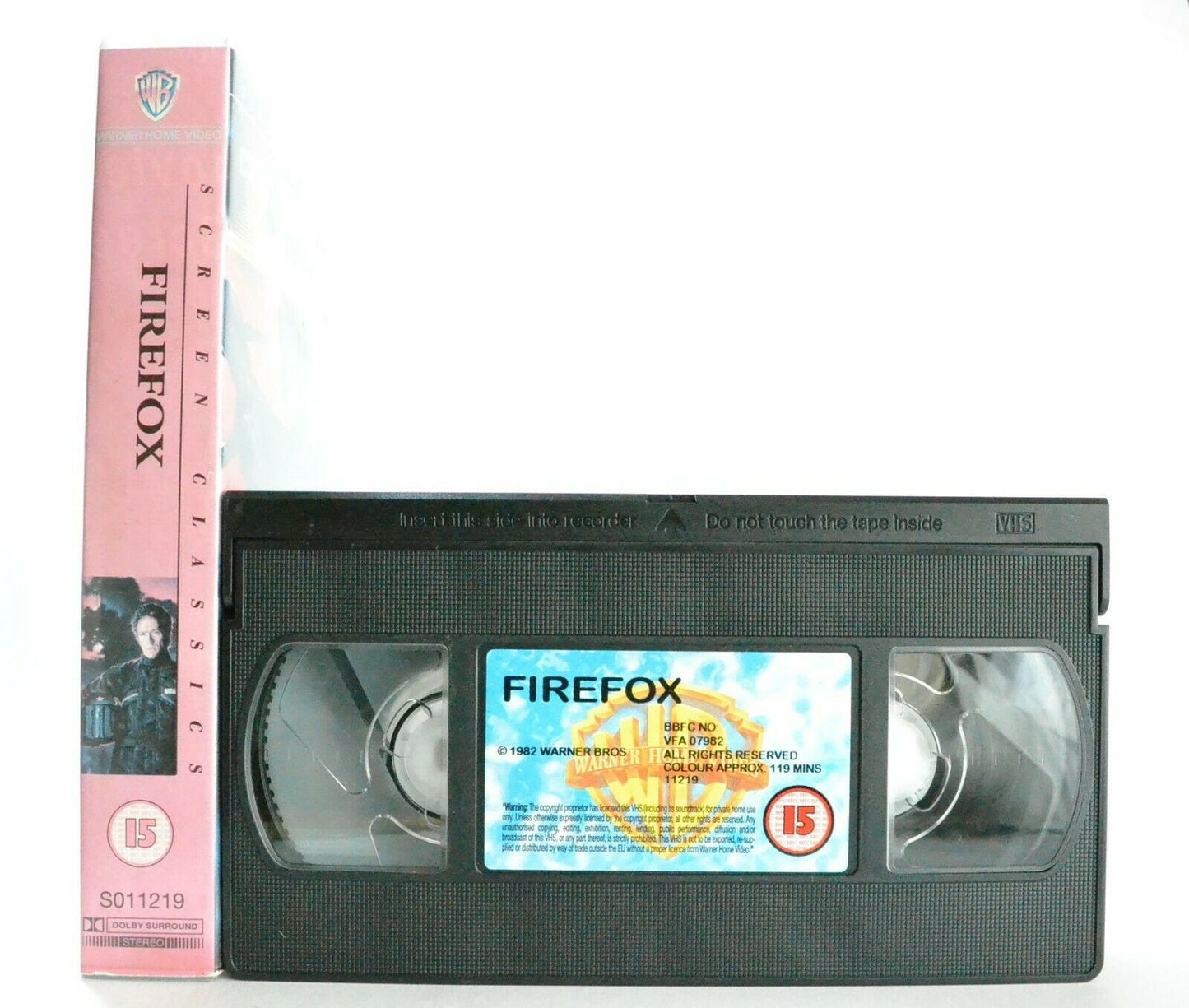 Firefox: Based On C.Thomas Novel - Techno-Thriller (1982) - C.Eastwood - Pal VHS-