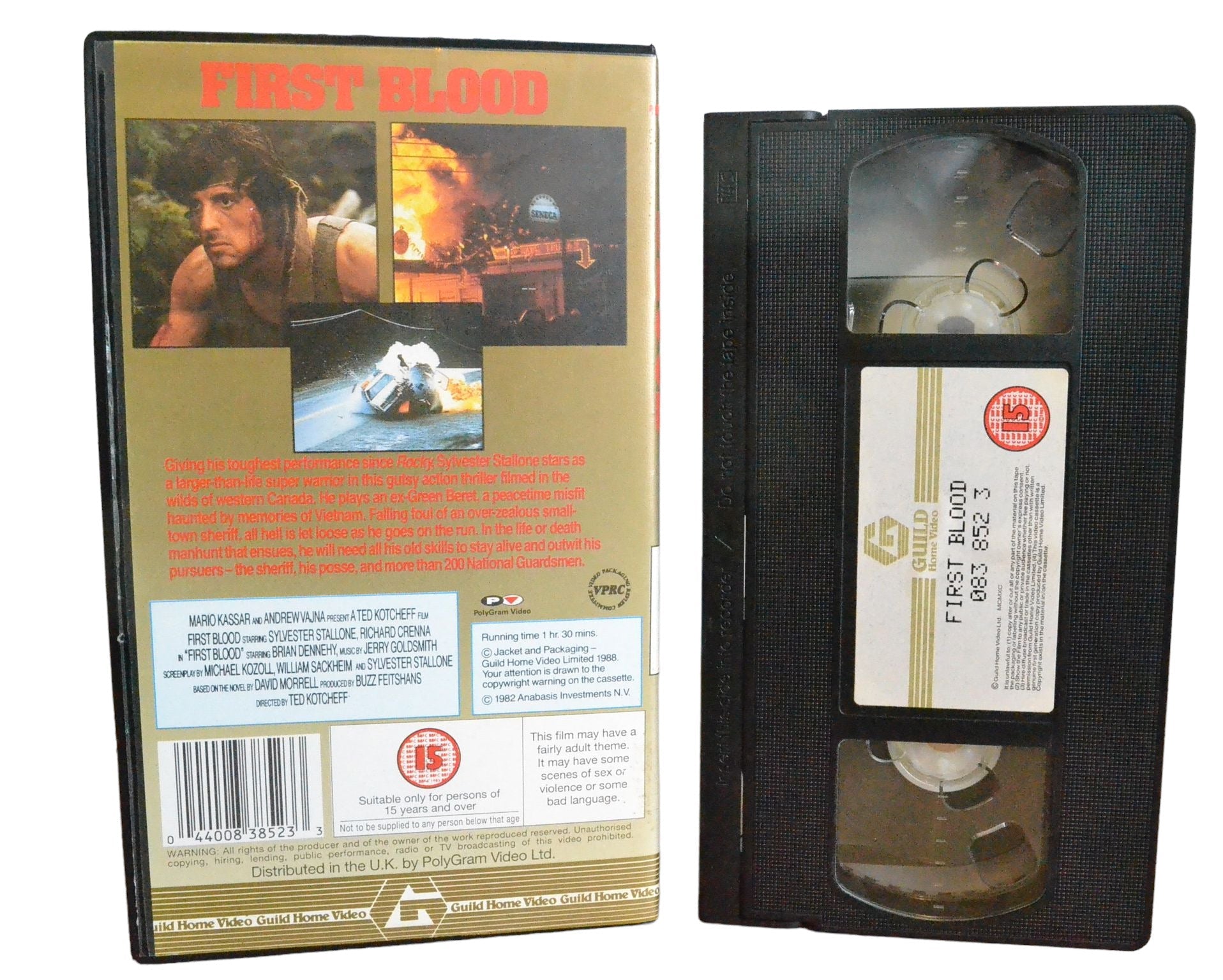 First Blood - Sylvester Stallone - 4Front Video - 838523 - Action - Pal - VHS-