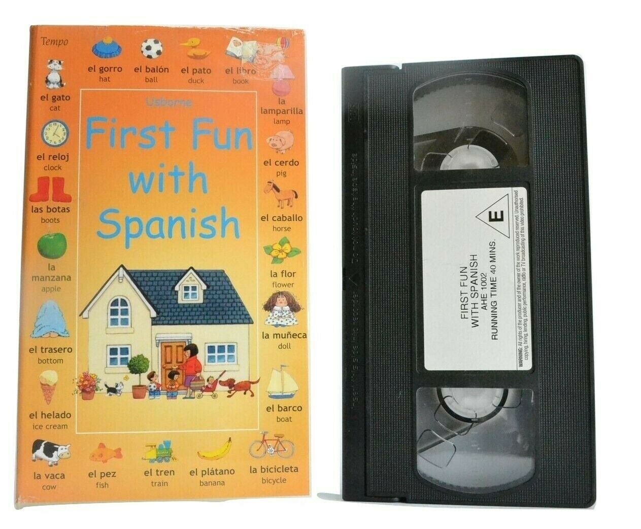 First Fun With Spanish: Beginner's Guide - Learning - Educational - Kids - VHS-