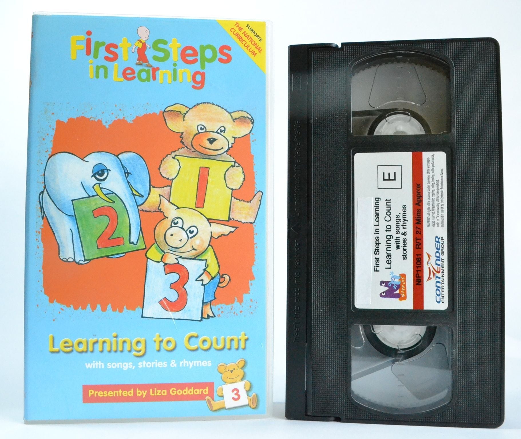 First Steps In Learning: Learning To Count - With Songs, Stories, Rhymes - VHS-