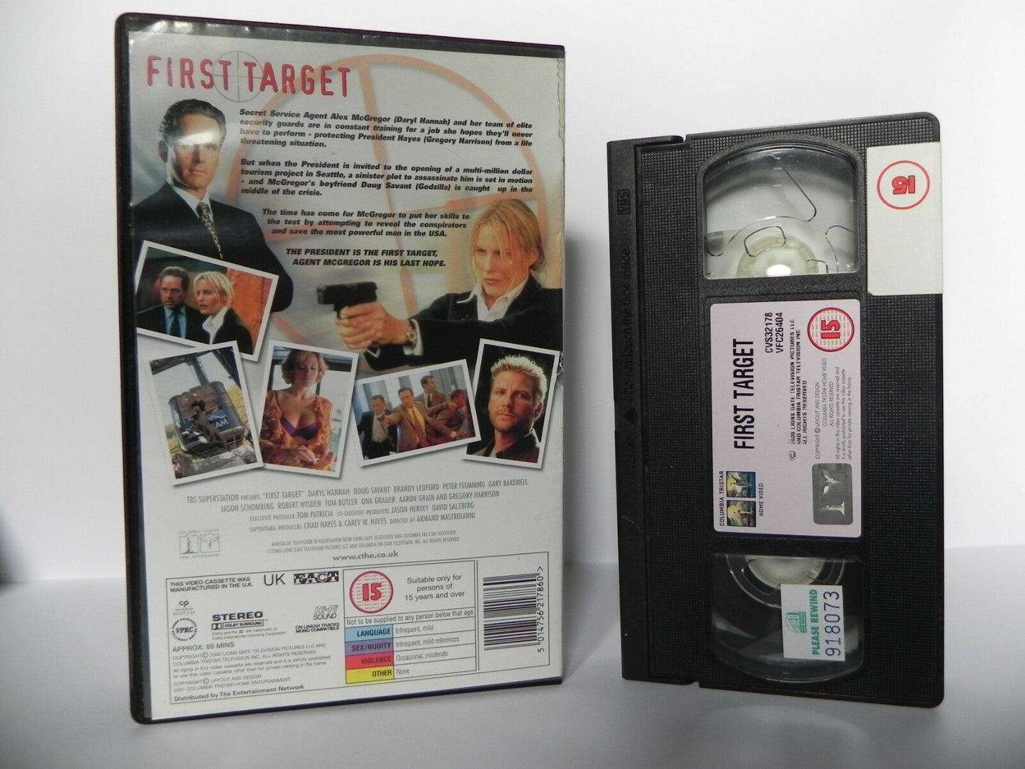 First Target - Large Box - Columbia - Thriller - Ex-Rental - Daryl Hannah - VHS-