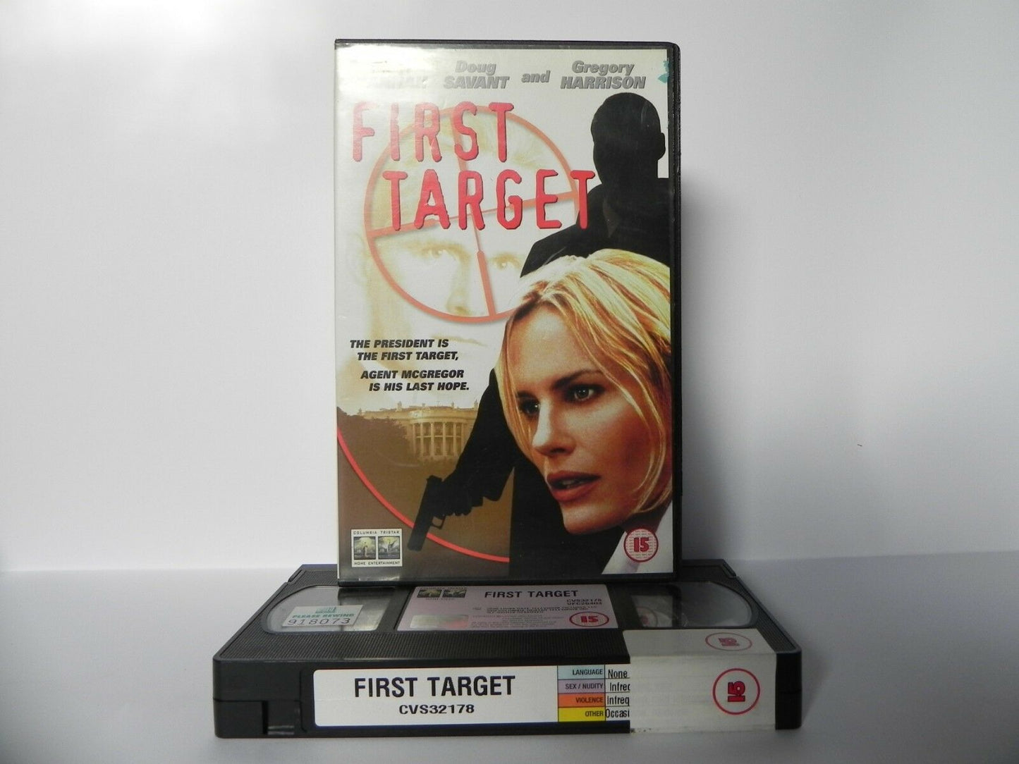 First Target - Large Box - Columbia - Thriller - Ex-Rental - Daryl Hannah - VHS-